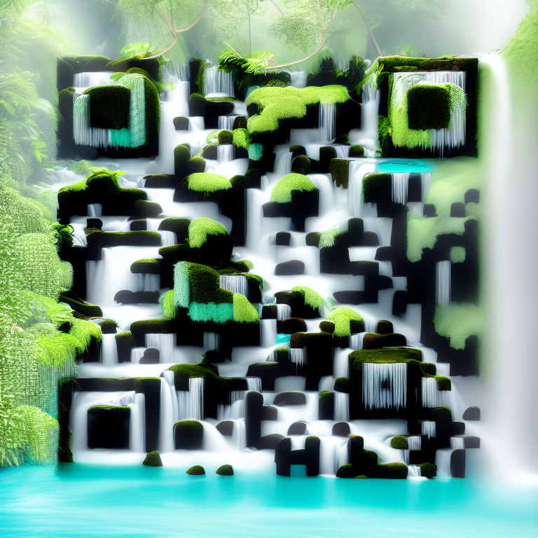 Majestic Waterfall QR Code